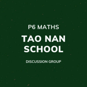 Group logo of P6 Maths – Tao Nan School Discussion Group